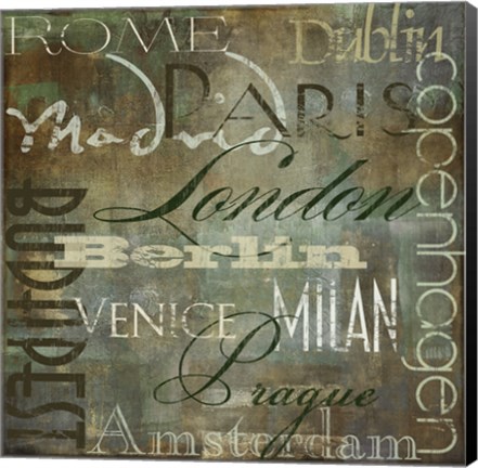 Framed Cities of the World III Print