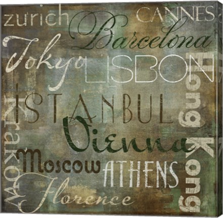 Framed Cities of the World IV Print