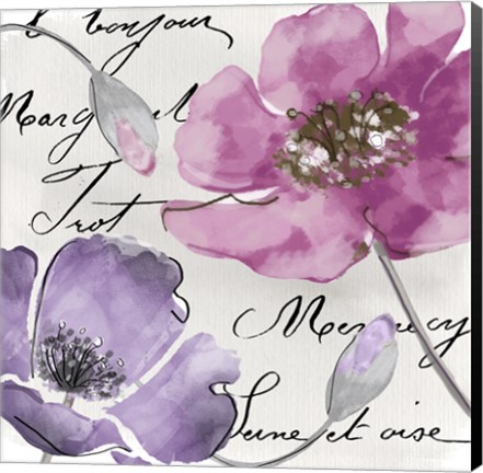 Framed Fleurs de France I Print