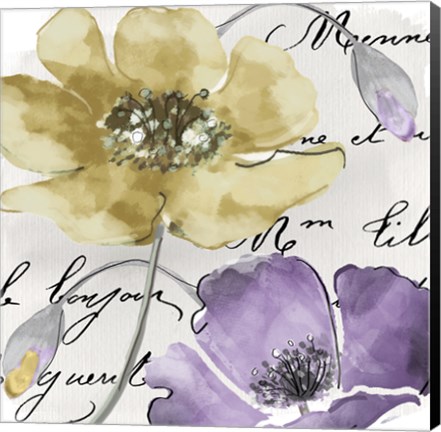 Framed Fleurs de France II Print