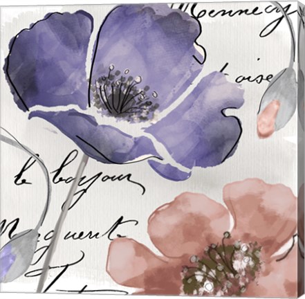 Framed Fleurs de France III Print