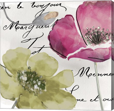 Framed Fleurs de France IV Print