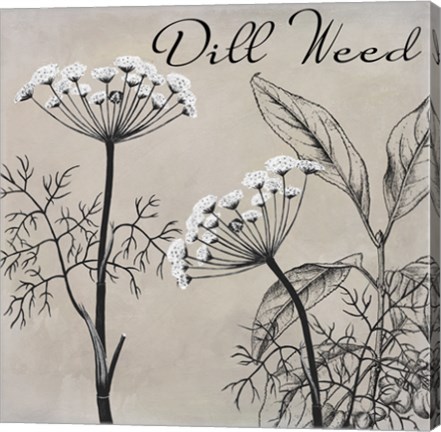 Framed Flowering Herbs III Print