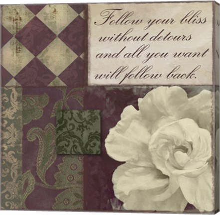 Framed Follow Your Bliss Print