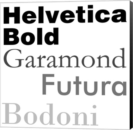 Framed Just My Type II Print