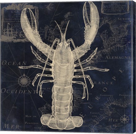 Framed Maritime Blues II Print