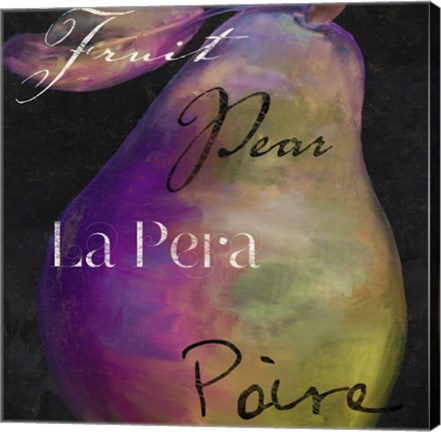 Framed Painted Pear II Print