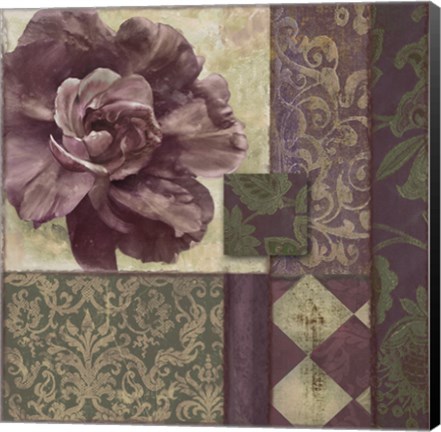 Framed Patch Work Brocade I Print