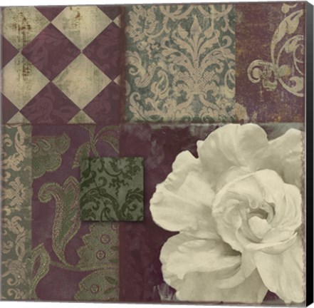 Framed Patch Work Brocade II Print