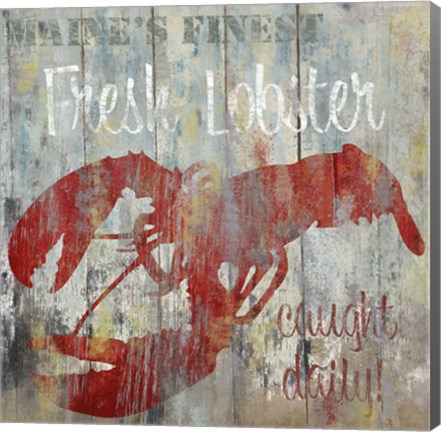 Framed Resturant Seafood III Print