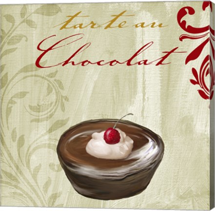 Framed Tartes Francais, Chocolat Print