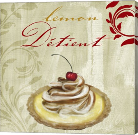 Framed Tartes Francais, Lemon Print