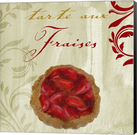 Framed Tartes Francais, Strawberry Print