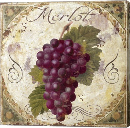 Framed Tuscany Table Merlot Print