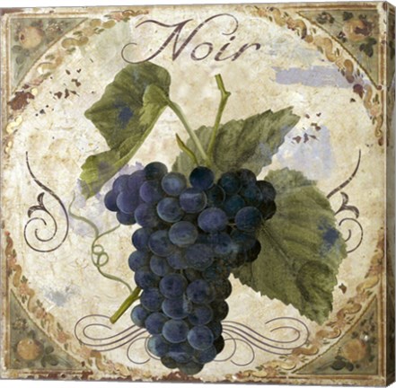 Framed Tuscany Table Noir Print