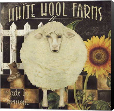 Framed Vermont Farms IV Print