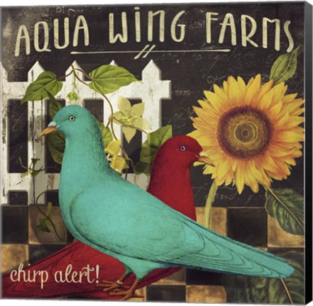 Framed Vermont Farms IX Print