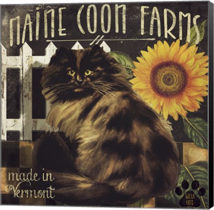 Framed Vermont Farms VI Print