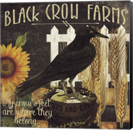 Framed Vermont Farms X Print