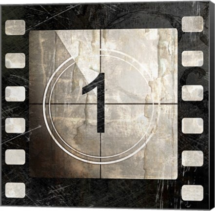 Framed Vintage Countdown I Print