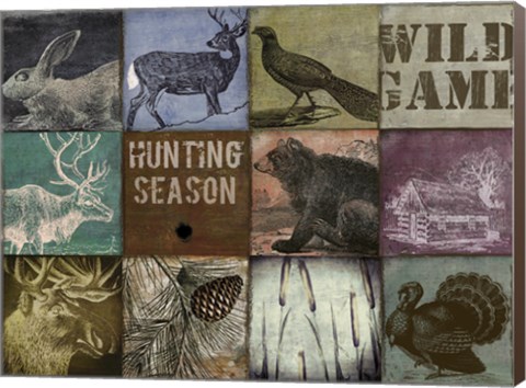 Framed Cabela hunting season 12 patch Print