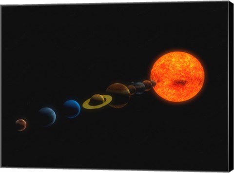 Framed Solar System Print