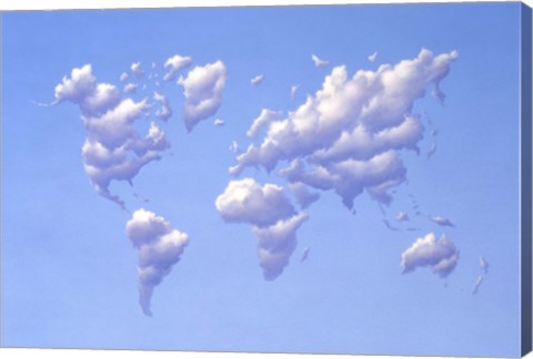 Framed Clouds Forming the Continents Print