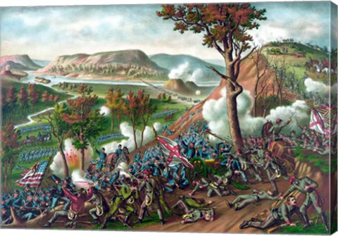 Framed Battle of Missionary Ridge Print