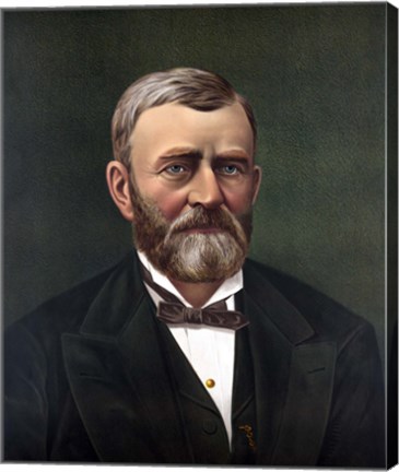 Framed President Ulysses S Grant Print