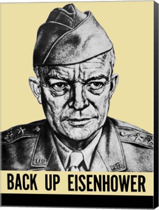 Framed General Dwight Eisenhower Print