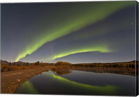 Framed Aurora Borealis, Canada Print