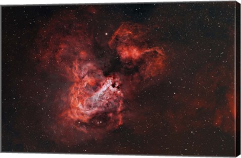 Framed M17, The Omega Nebula Print