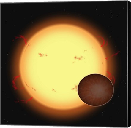 Framed HD 209458B (Extra Solar Planet) Print