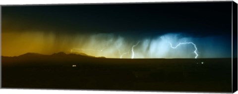 Framed Lightning Storm Print