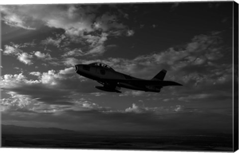Framed F-86F Sabre Print