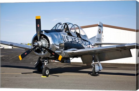 Framed North American T-28 Trojan Print