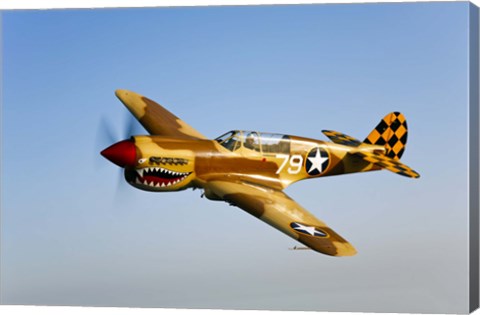 Framed P-40N Warhawk Print