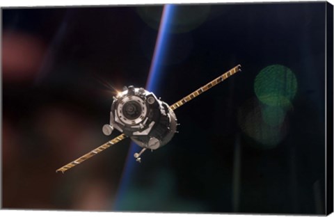Framed Soyuz TMA-5 Spacecraft Print