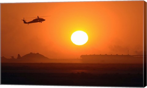 Framed Army Blackhawk Helicopter Print