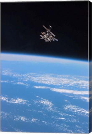 Framed Russia&#39;s Mir Space Station Print