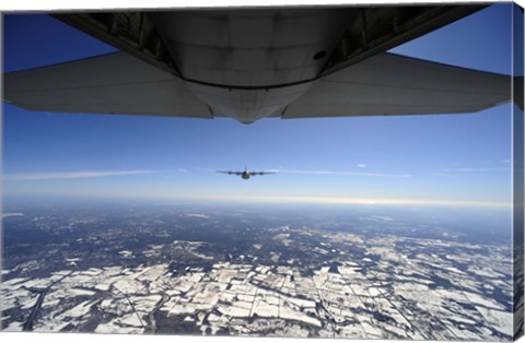 Framed Two EC-130J Commando Solo Print