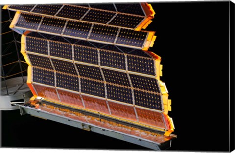 Framed Solar Arrays on Space Station Print