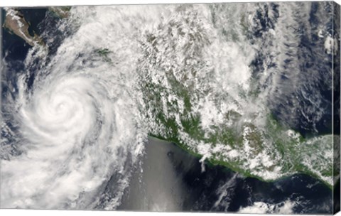 Framed Hurricane Henriette Print
