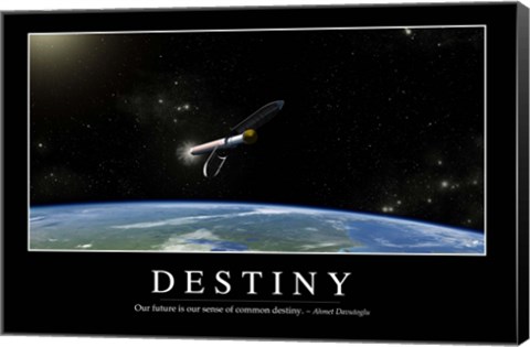 Framed Destiny: Inspirational Quote and Motivational Poster Print