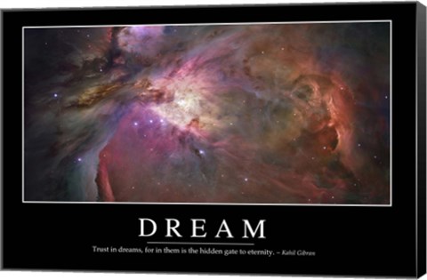 Framed Dream: Inspirational Quote and Motivational Poster Print