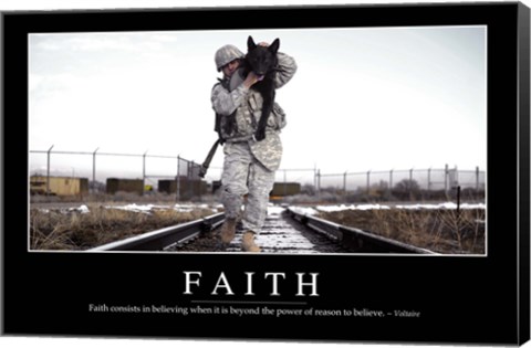 Framed Faith: Inspirational Quote and Motivational Poster Print