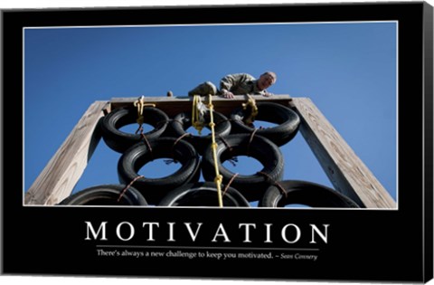 Framed Motivation: Inspirational Quote and Motivational Poster Print