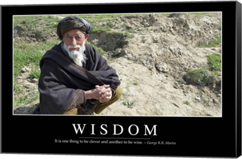 Framed Wisdom: Inspirational Quote and Motivational Poster Print