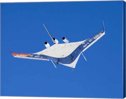 Framed Blended Wing Body X-48B Print