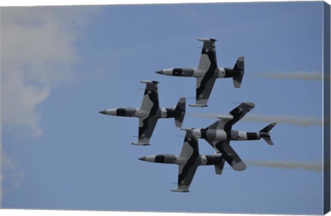 Framed Black Diamond Jet Team Print